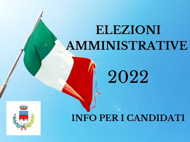 Elezioni amministrative 2022 info candidati