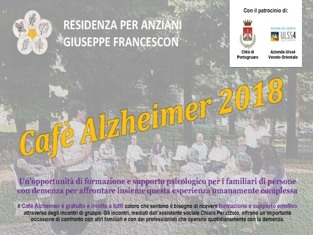 Cafè Alzheimer 2018 - Gli incontri 